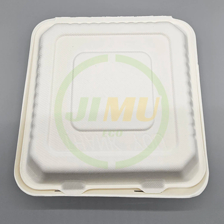 Quadratische 9-Zoll-Burgerbox mit 3 F&auml;chern